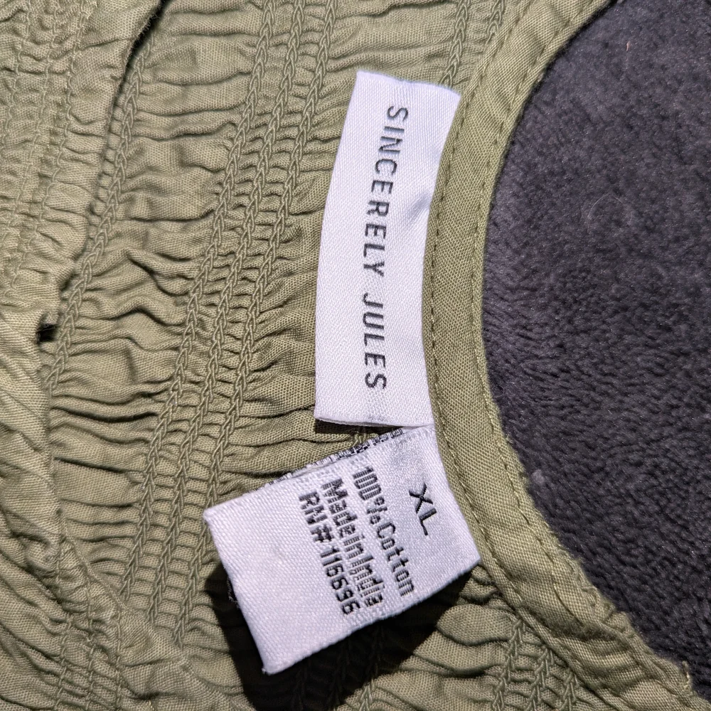 Sincerely Jules Olive Green Smocked Tank Midi Dress - Picture 2 of 2
